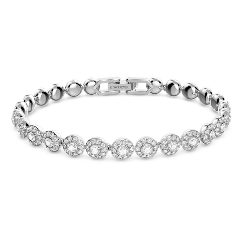 Swarovski Una Angelic bracelet
Round cut, Small, White, Rhodium plated New!